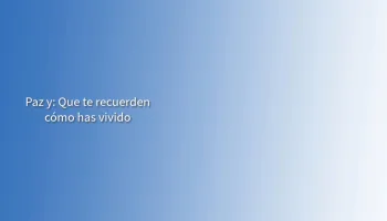 Pazy: Que te recuerden cómo has vivido