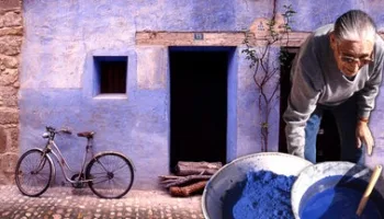 Azulete o añil. Pigmento artesanal para blanquear ropa y pintar e higienizar viviendas
