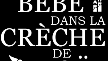 Un bébé dans la crèche de Noël